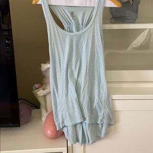 Blue balance tank top